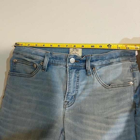 J Crew 9" high-rise toothpick skinny jeans ankle length 29 - Picture 4 of 6